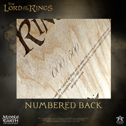 The Lord of the Rings™ Engraved Barrel Lid Wall Plaque